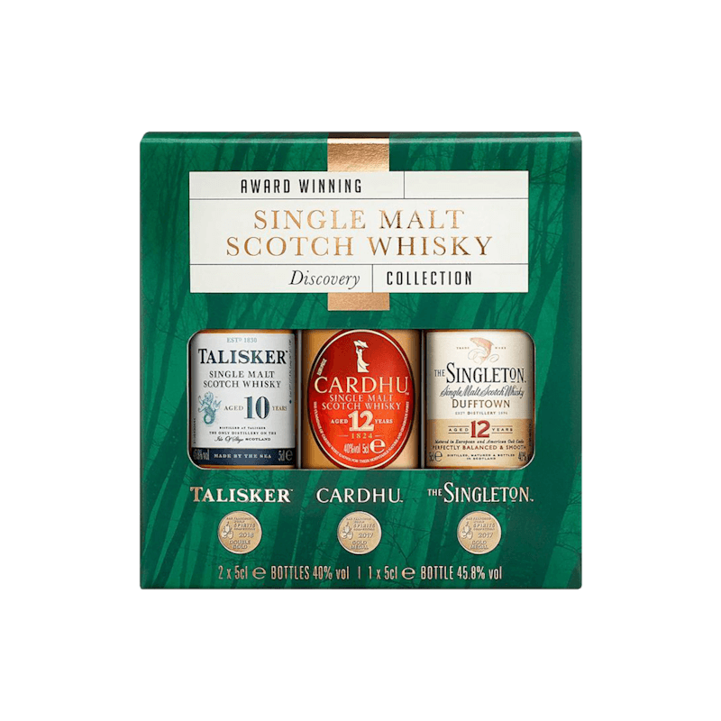 Classic Malts Exploration Pack Single Malt Scotch Whisky, 3x5cl
