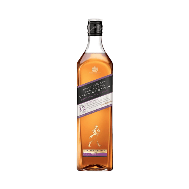Johnnie Walker Black Label Speyside Origin Blended Scotch Whisky, 1L