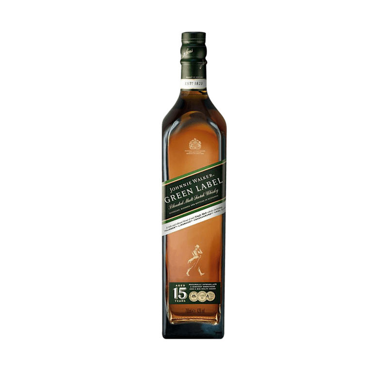 Johnnie Walker Green Label 15 Year Old Blended Scotch Whisky, 70cl