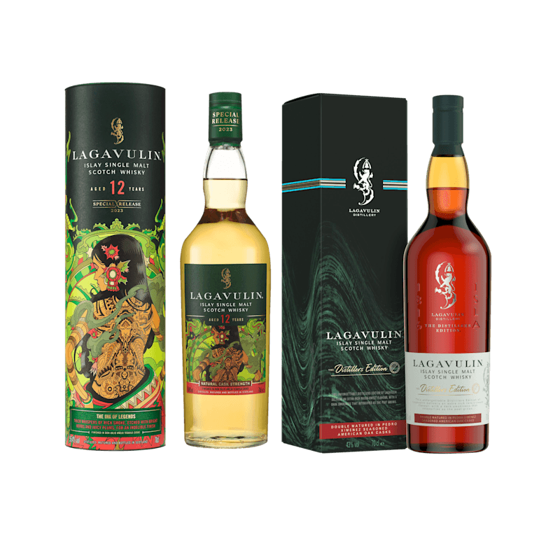 Lagavulin 12 Year Old Special Release 2023 & Lagavulin Distillers Edition, 2x70cl