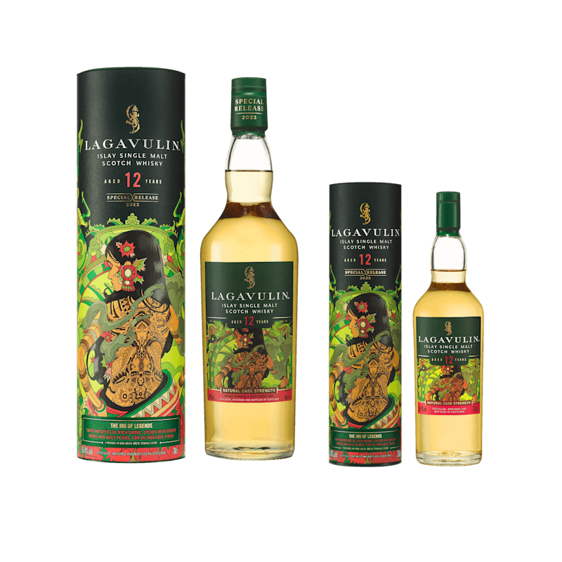 Lagavulin 12 Year Old Special Release 2023 Single Malt Scotch Whisky Bundle, 1x20cl + 1x70cl