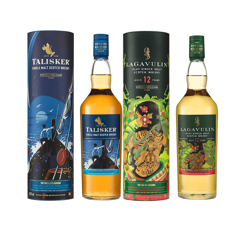 Lagavulin 12 Year Old & Talisker Special Release 2023 Single Malt Scotch Whisky, 2x70cl