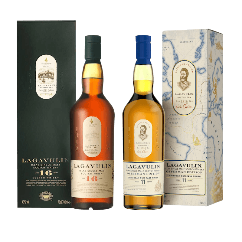 Lagavulin Offerman Edition 2024 & Lagavulin 16 Year Old Islay Single Malt Scotch Whisky, 2x70cl