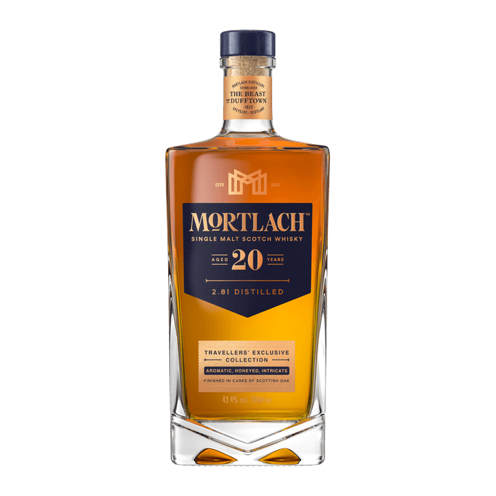 Mortlach 20 Year Old Single Malt Whisky, Travellers' Exclusive Collection, 700ml